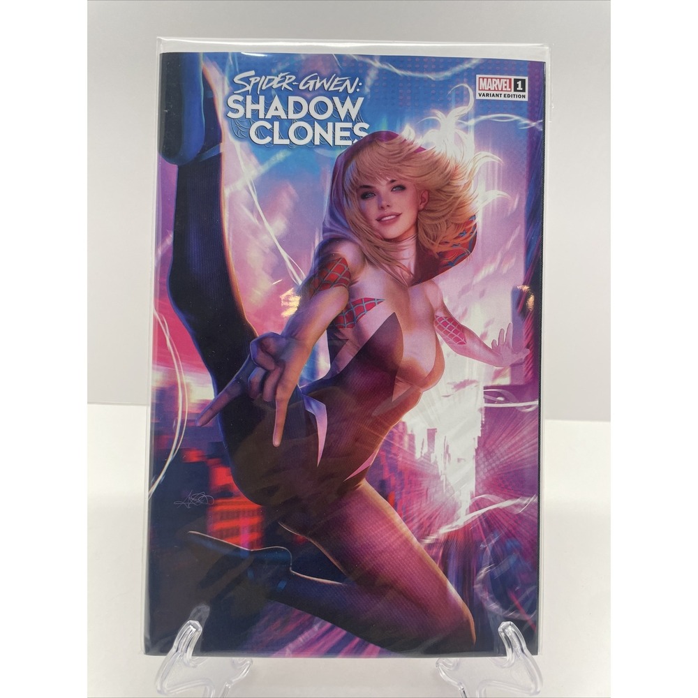 SPIDER-GWEN SHADOW CLONES 1 ARIEL DIAZ VARIANT NM EXCLUSIVE MEGACON 2023